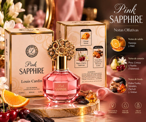 Pink Sapphire, notas olfativas ilustradas