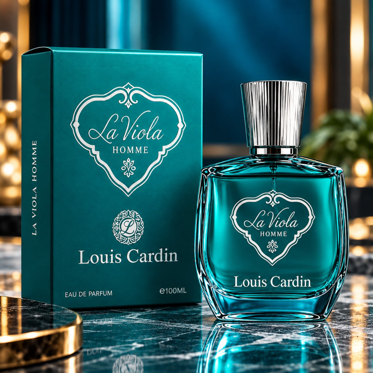 La Viola Homme de Louis Cardin, frasco y caja