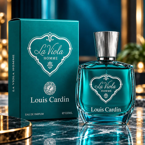 La Viola Homme de Louis Cardin, frasco y caja